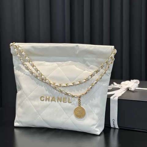 #全新全膜 #全配🈶購證 香奈兒白金22bag 中號芯片款