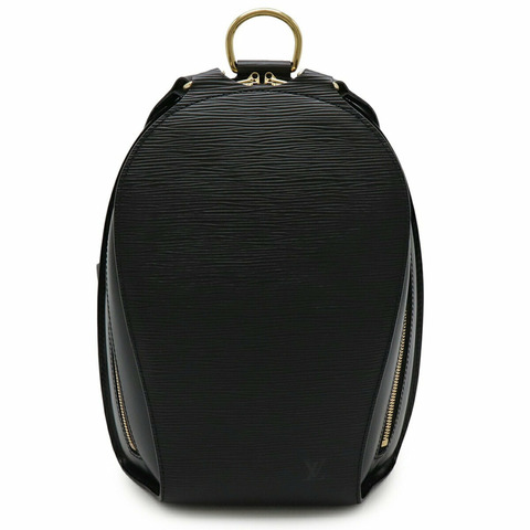 LOUIS VUITTON Epi Mabillon 背包單肩包皮革 Noir 黑色 M52232