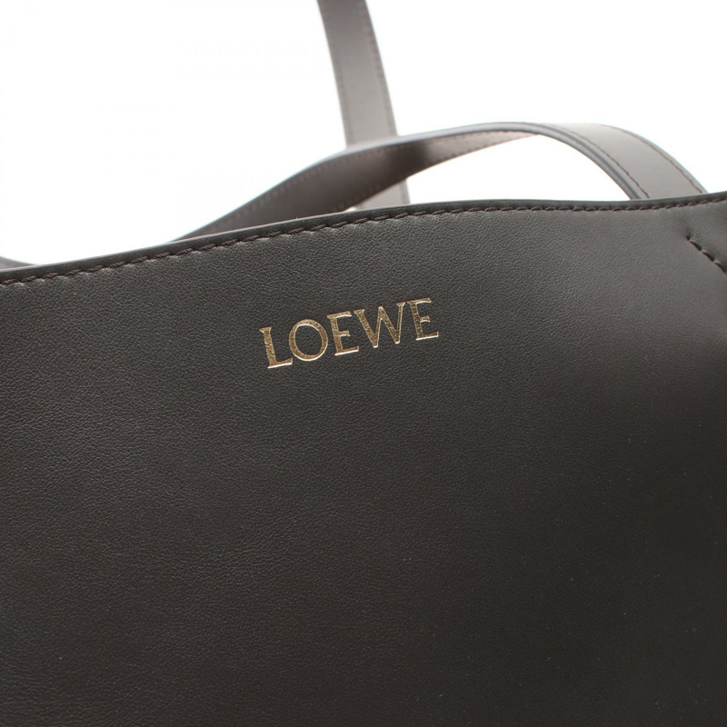 LOEWE 拼圖折疊托特包 B933Q18X011220 皮革灰色全新男女通用-3