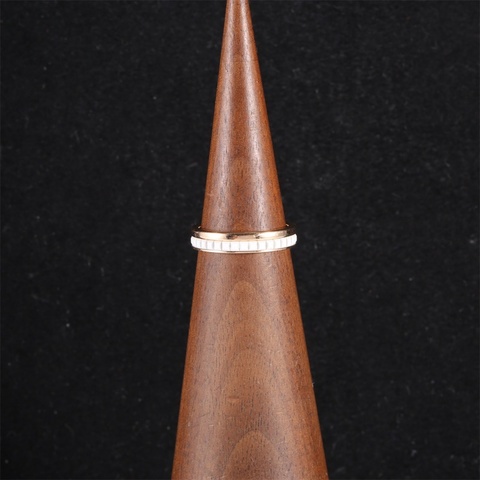 Boucheron(寶詩龍）Quatre 戒指 2圈 窄版 White 18K玫瑰金 50