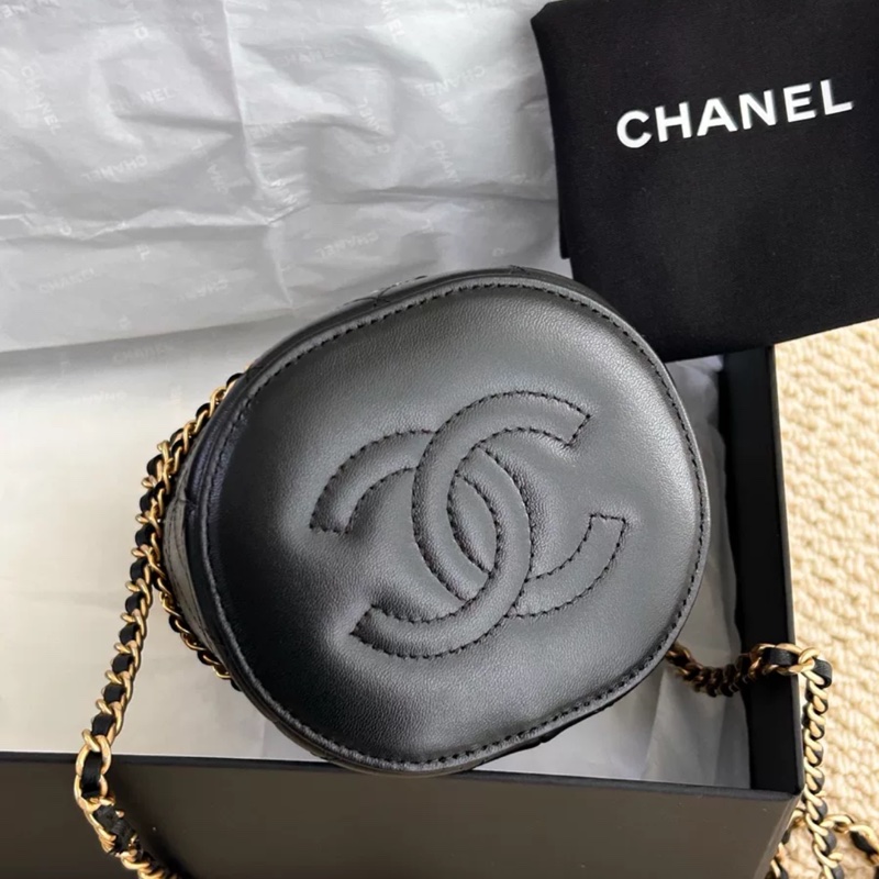 #全新全配 #2025新款 香奈兒黑金牛皮水桶斜挎包25c 背袋🉑調🉑肩背/斜挎-15