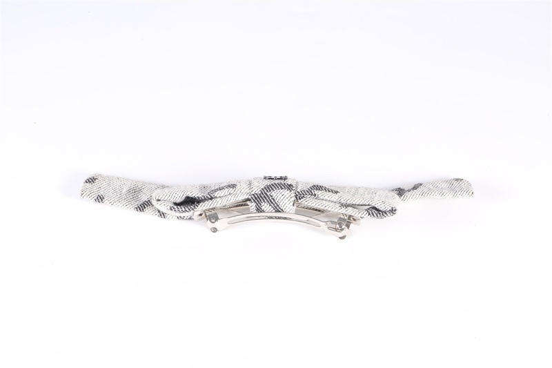 CHANEL(香奈兒)  帆布 22S 蝴蝶結髮夾-2