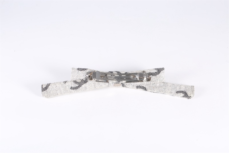 CHANEL(香奈兒)  帆布 22S 蝴蝶結髮夾-4