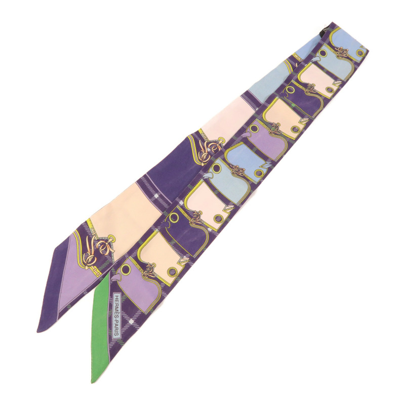 HERMES 絲質Twilly絲巾-0
