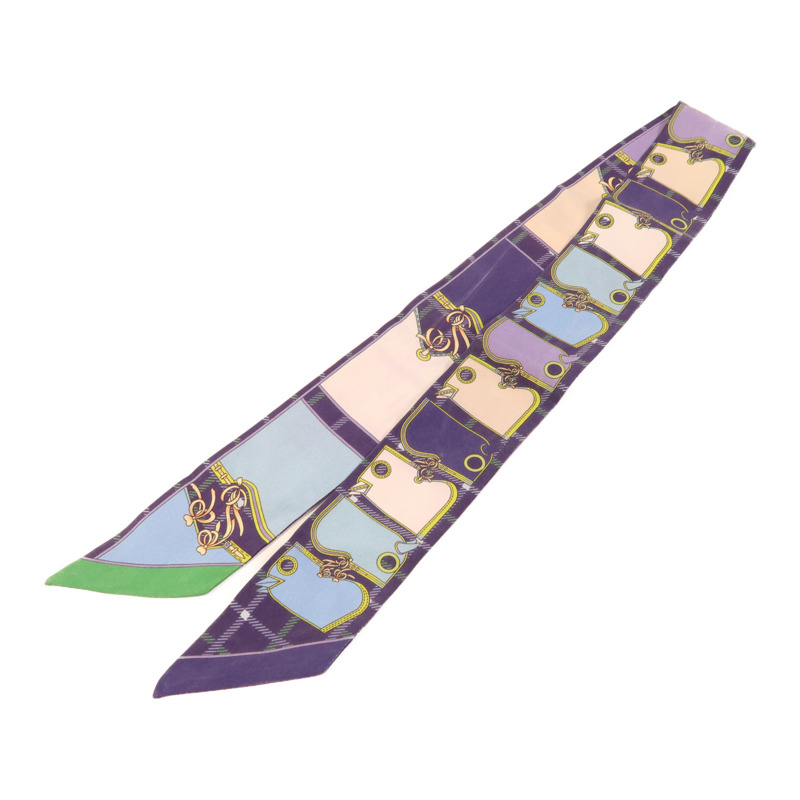 HERMES 絲質Twilly絲巾-1