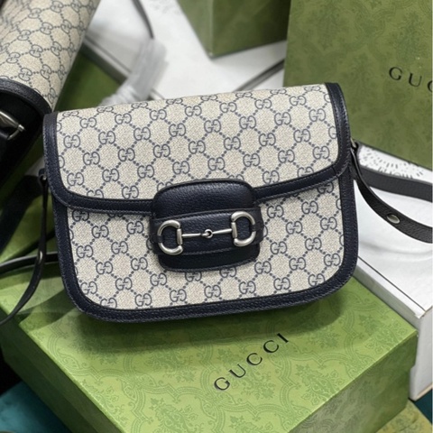 GUCCI古馳 Horsebit 1955 小號 男女可背