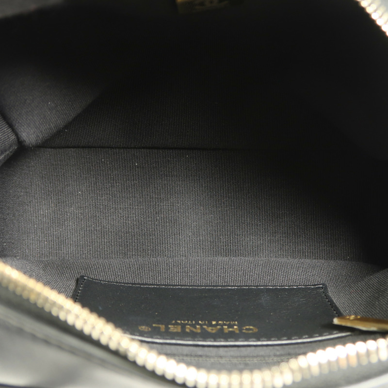 CHANEL 羊皮皮革Shoulder Bag金扣鏈帶手挽肩背兩用袋-4