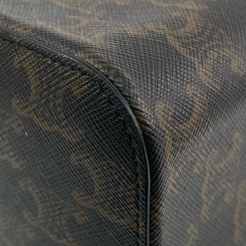 △ Celine 思琳 Brown Coated Canvas Vanity Case 啡色塗層帆布化妝箱 -257014860-8