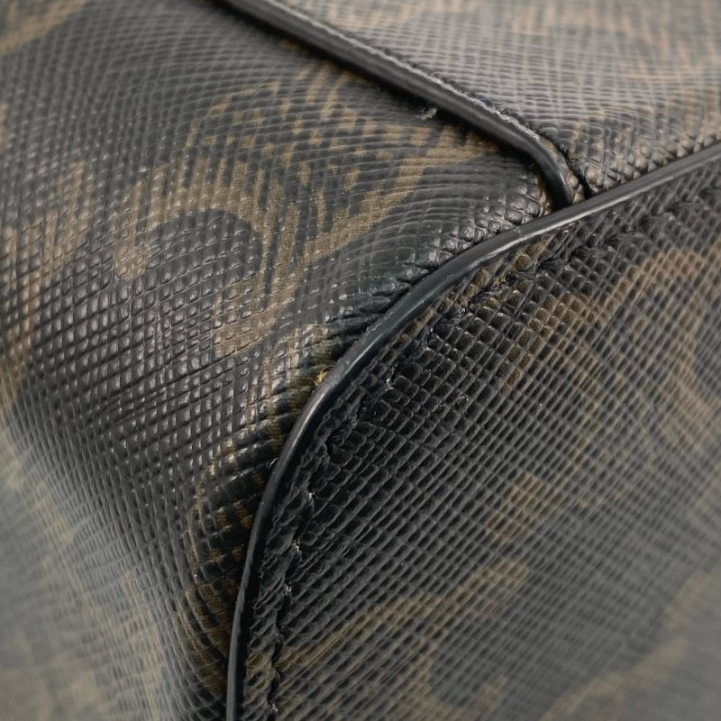 △ Celine 思琳 Brown Coated Canvas Vanity Case 啡色塗層帆布化妝箱 -257014860-9
