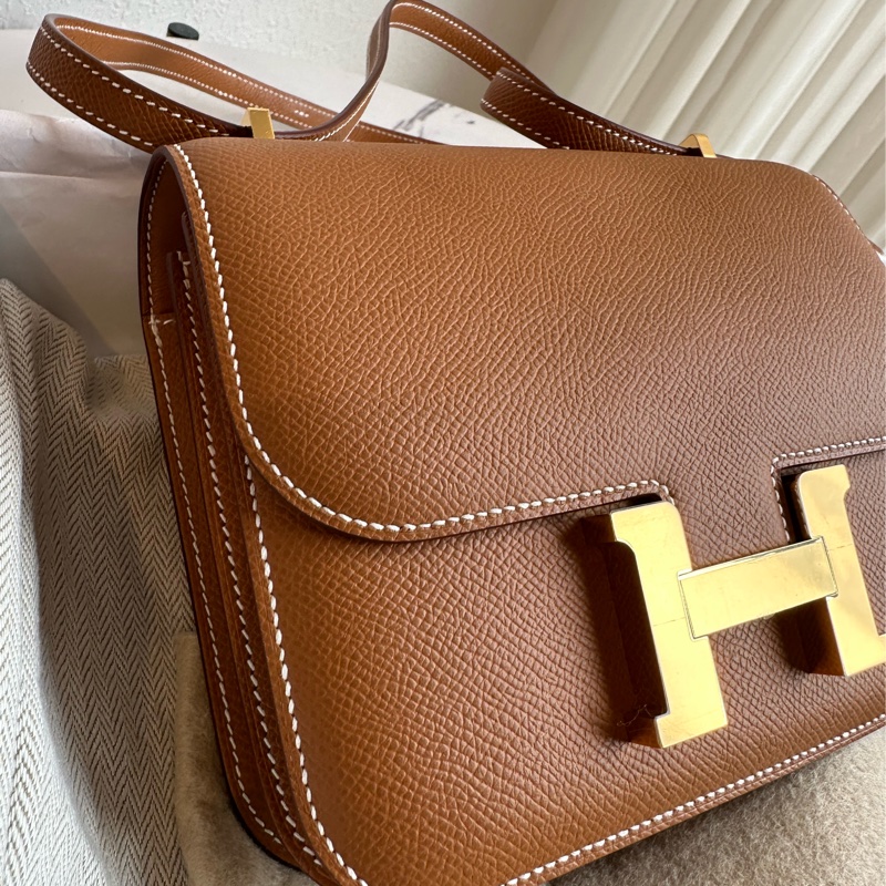 Hermes 康康迷你 金棕金 超級天菜-1