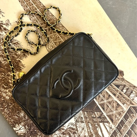 Chanel 荔枝皮肩背包 斜揹包 鏈條包