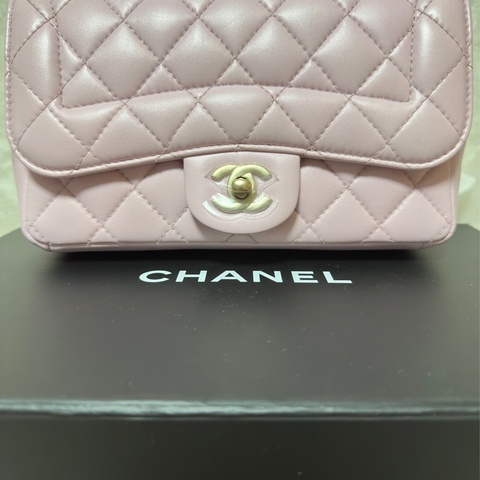 香奈兒 戴安娜 單肩斜挎包 粉色 小號 chanel diana classic flap bag pink small