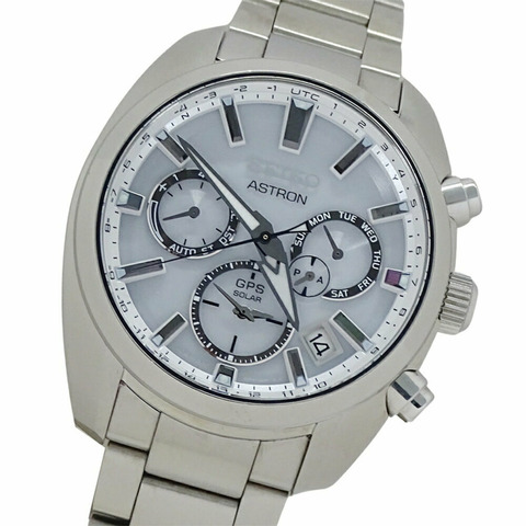 精工 Astron 5X53-0AJ0 SBXC047 男錶 GPS 太陽能電波不鏽鋼 SS 銀白色