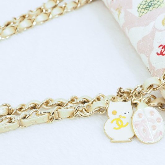 超稀有限量版！Chanel 香奈兒CF classic flap 貓咪印花鏈條單肩包-28