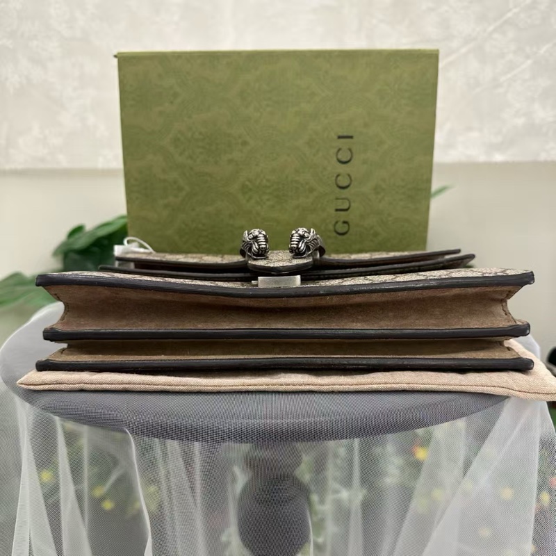 Gucci古馳酒神中號老花駝色Dionysus系列-5