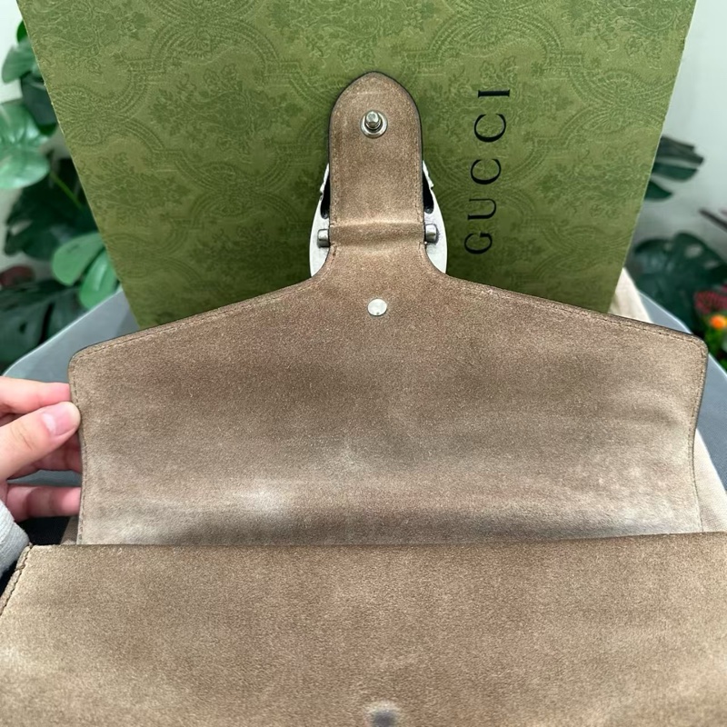 Gucci古馳酒神中號老花駝色Dionysus系列-9