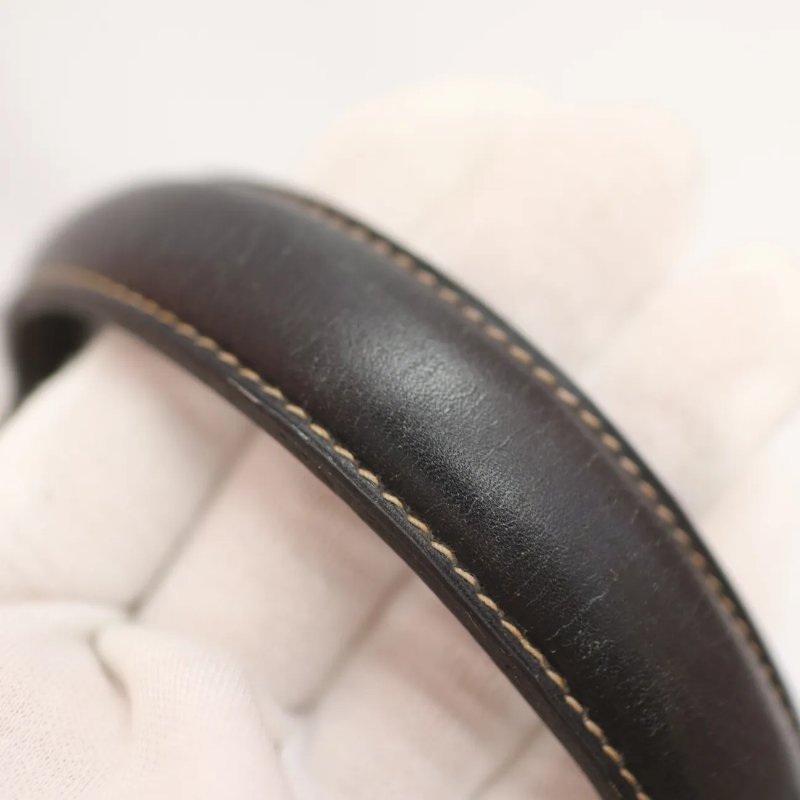 Celine 中古品深藍色手提Kelly型手袋-6