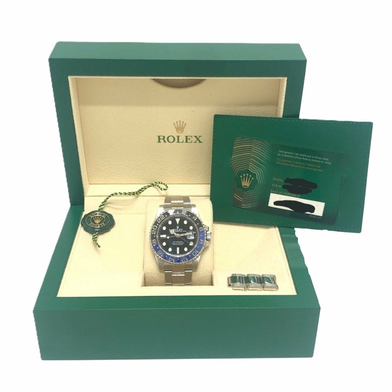 勞力士 126710BLNR GMT Master II 自動上鍊蠔式錶帶隨機編號腕錶不鏽鋼男士銀色-13