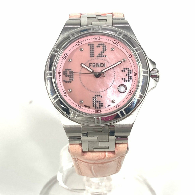 FENDI 4600M High Speed 腕錶,女士皮革,粉紅色-0