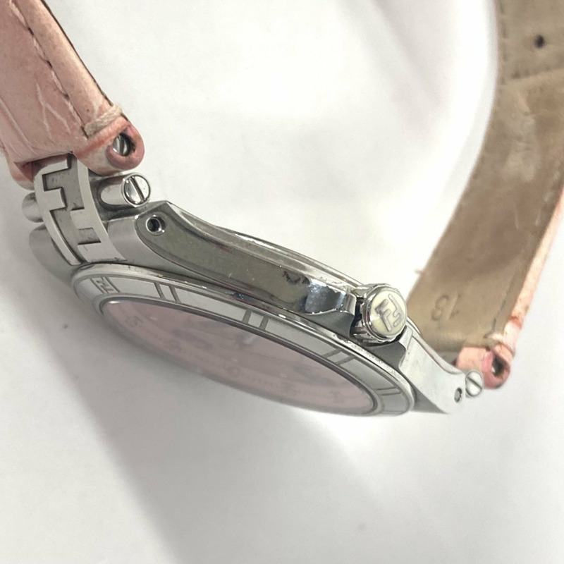 FENDI 4600M High Speed 腕錶,女士皮革,粉紅色-7