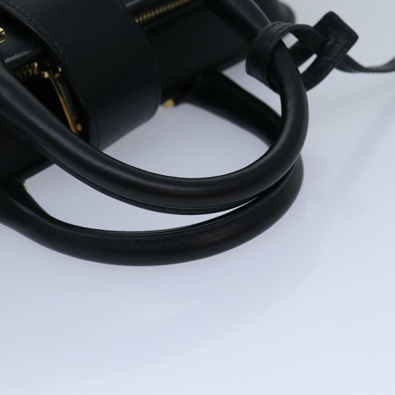 【日本直送】SAINT LAURENT Baby Cabas 包 皮革 2 向 黑色 金色 MAL568853Y 正品 yk14669A-6