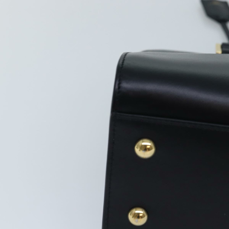 【日本直送】SAINT LAURENT Baby Cabas 包 皮革 2 向 黑色 金色 MAL568853Y 正品 yk14669A-7