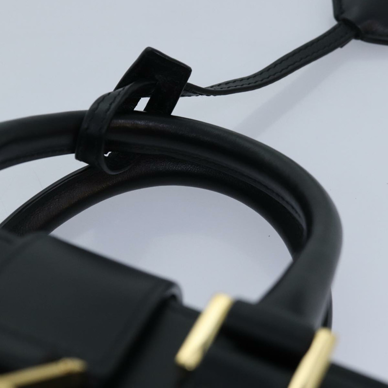 【日本直送】SAINT LAURENT Baby Cabas 包 皮革 2 向 黑色 金色 MAL568853Y 正品 yk14669A-13