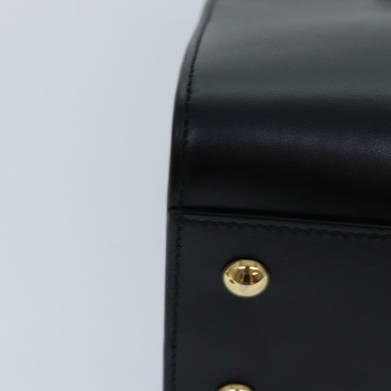 【日本直送】SAINT LAURENT Baby Cabas 包 皮革 2 向 黑色 金色 MAL568853Y 正品 yk14669A-15