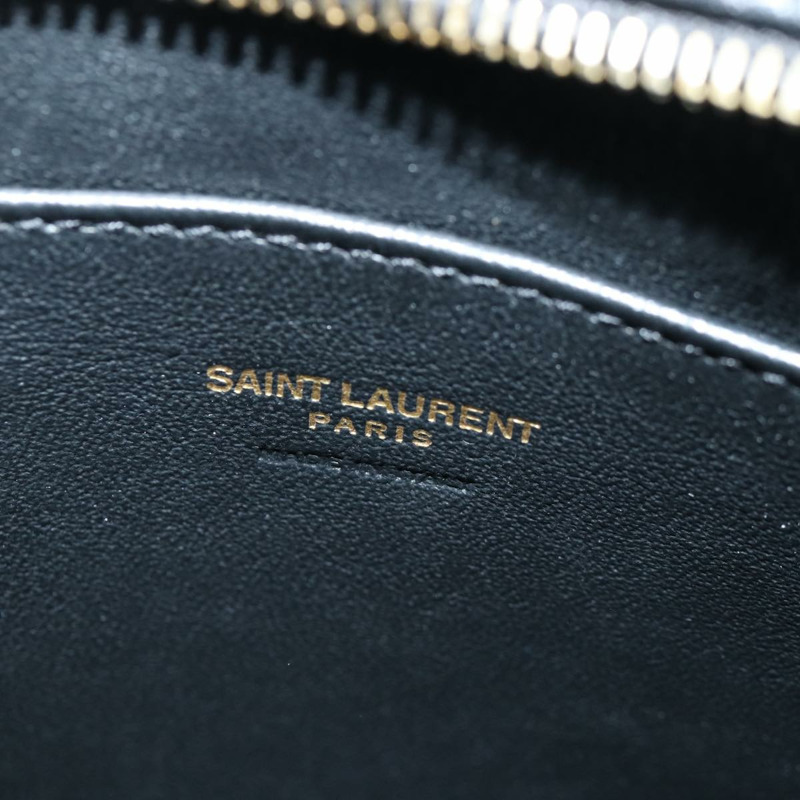 【日本直送】SAINT LAURENT Baby Cabas 包 皮革 2 向 黑色 金色 MAL568853Y 正品 yk14669A-19