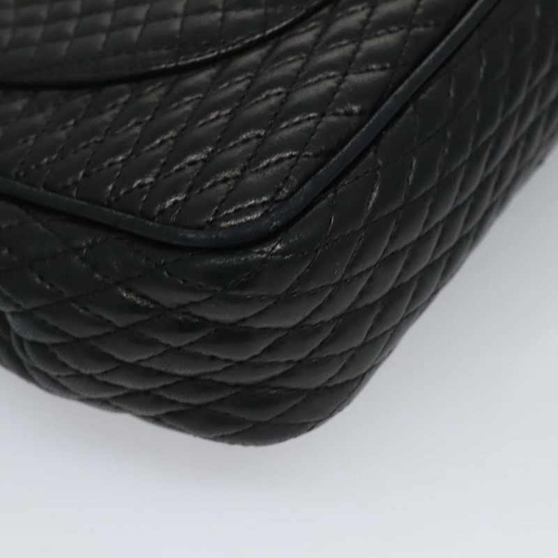 【日本直送】BALLY 鏈條單肩包 皮革 黑金 正品 110411-14