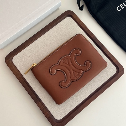 Celine 皮革 零錢包 鑰匙包