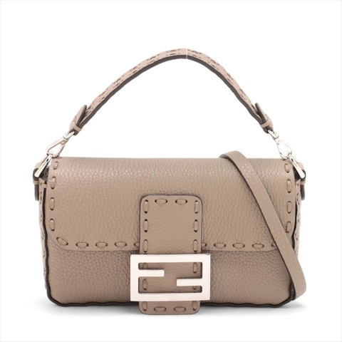 Fendi Mini Leather 2 Way Bag 芬迪皮款兩用包