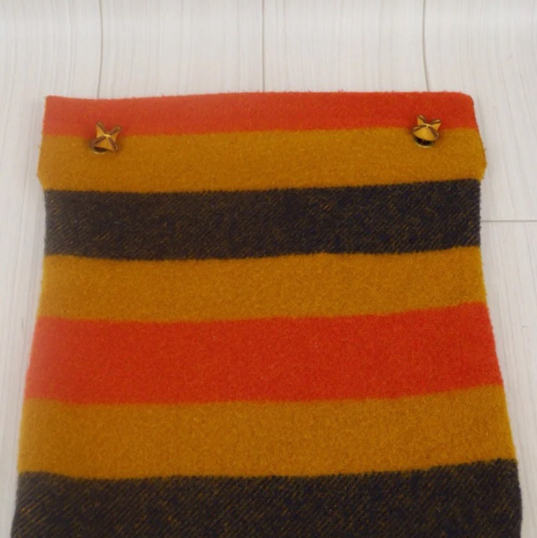 「JL精品代購」97新 Hermes 愛馬仕 條紋單肩包-1