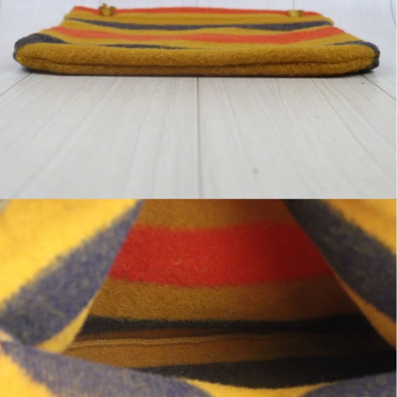 「JL精品代購」97新 Hermes 愛馬仕 條紋單肩包-3