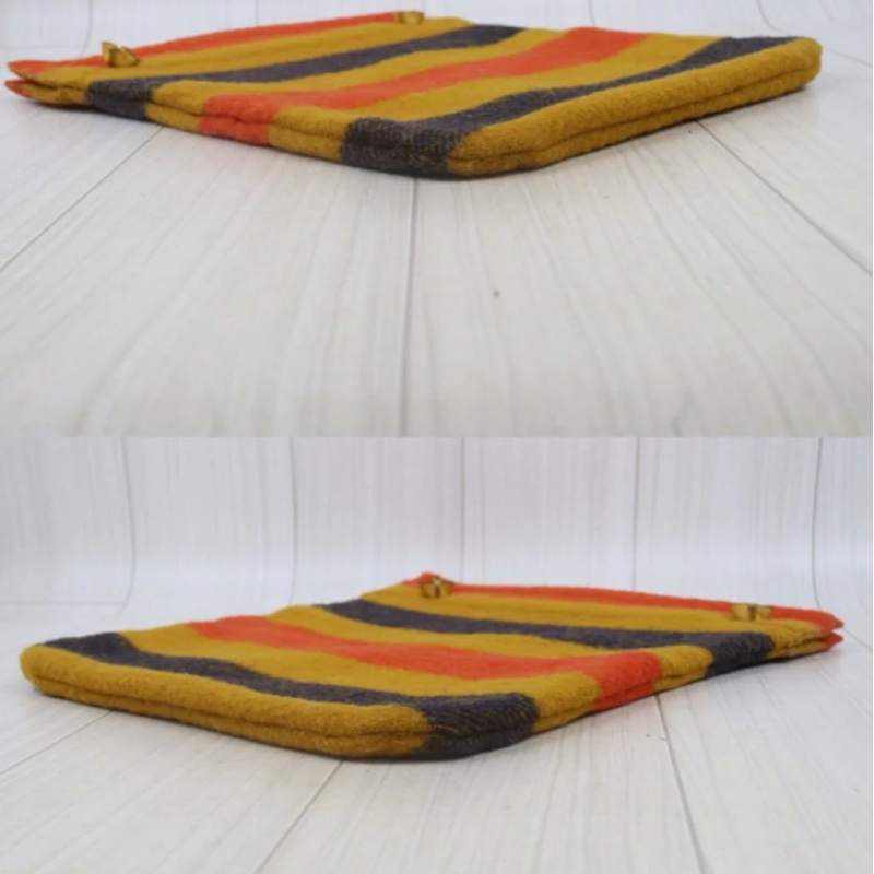 「JL精品代購」97新 Hermes 愛馬仕 條紋單肩包-4