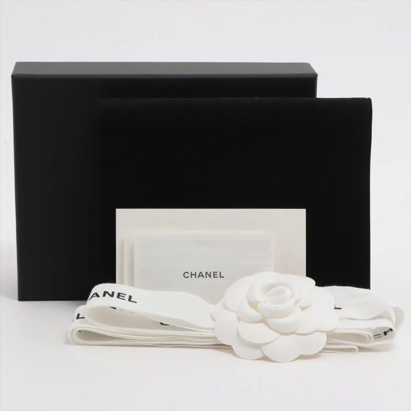 Chanel Caviar Skin Coin Purse Green Gold 香奈兒魚子醬 荔枝紋 卡夾 卡套-2