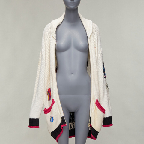 RED VALENTINO powder blue lambskin leather ruffle panel hoodie jacket IT40 S