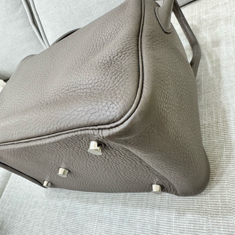 愛馬仕 Lindy26 錫器灰 銀扣 TC 皮 X-12