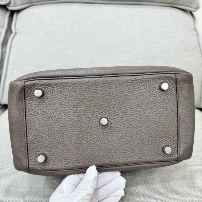 愛馬仕 Lindy26 錫器灰 銀扣 TC 皮 X-14