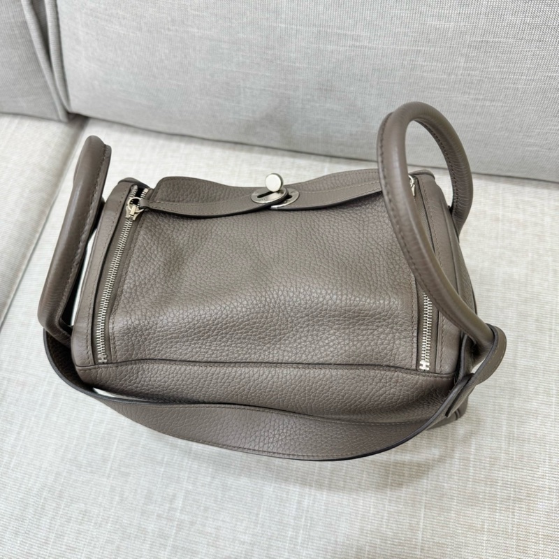 愛馬仕 Lindy26 錫器灰 銀扣 TC 皮 X-16