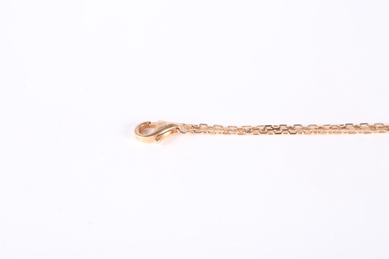 CARTIER(卡地亞)  18K玫瑰金 鑽石 LOVE系列 兩顆鑽 雙鏈 圓餅-1