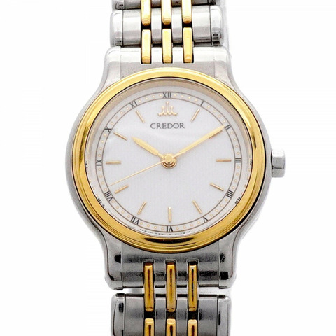 Seiko Credor 7371-0090 象牙色錶盤女士手錶