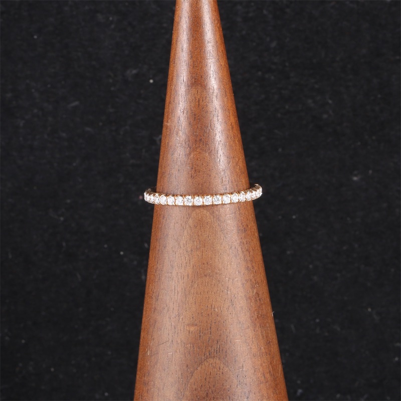 CARTIER(卡地亞) 18K玫瑰金 鑽石 玫瑰金 Etincelle de Cartier系列 半圈排鑽戒指 18K-0
