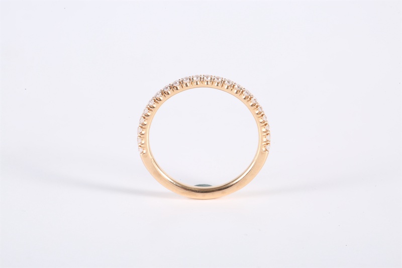 CARTIER(卡地亞) 18K玫瑰金 鑽石 玫瑰金 Etincelle de Cartier系列 半圈排鑽戒指 18K-2
