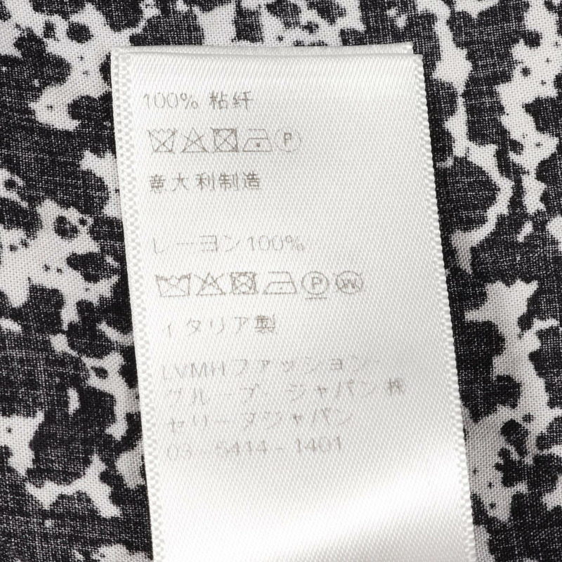 CELINE 印花襯衫 2C028371F 人造絲黑白 42 碼 二手男式-3