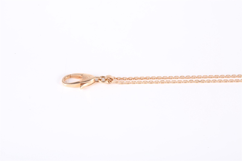 BVLGARI(寶格麗)  18K玫瑰金 玫瑰金 詠綻 鏤空花瓣 單鑽手鏈 18K-1