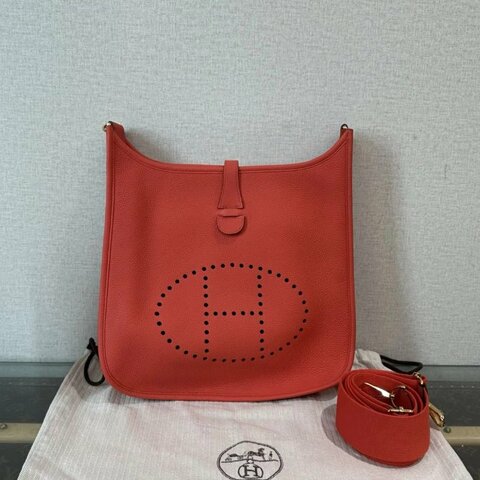 HERMES 金扣伊芙琳29肩背斜背包29*30*9 99新配件塵袋