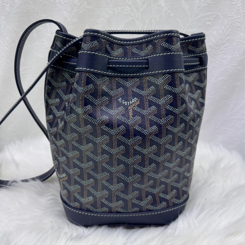 GOYARD sac bellechasse biaude blue marine pm-1