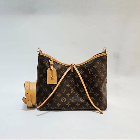 LV 原花CarryAll PM金釦手提肩斜背包M46203