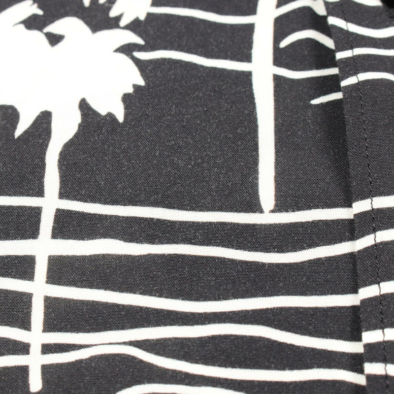 CELINE 印花襯衫 2C028466M 人造絲 黑色 白色 42碼 二手 男款-5